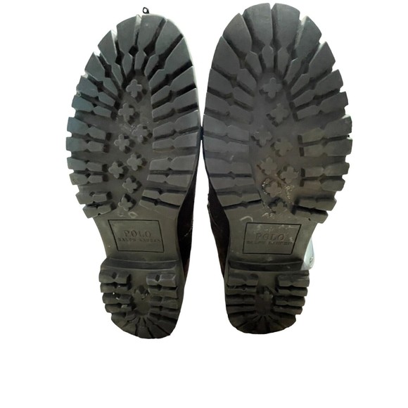 Men’s Ralph Lauren Polo Ranger Brown Suede Boots Shoes Distressed 8D Style 14557 - Picture 9 of 12